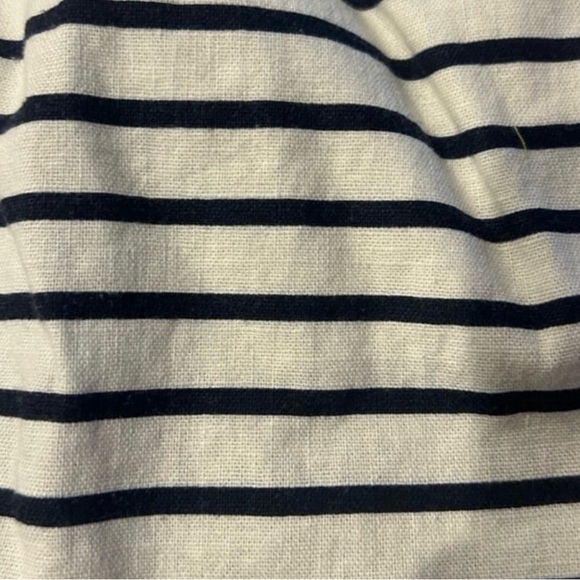 J.CREW Factory Linen Shorts Size Medium Tie Waist Striped Women's Beachy - Picture 3 of 7